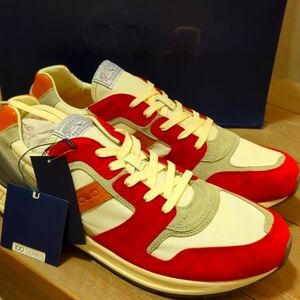 Men Polo Ralph Lauren Sneakers Trainers Nylon and Suede - New - Size 13